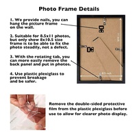 Ballon à Air chaud incassable 8.5x11 pouces plexiglas bois cadre photo noir pour diamants peinture certificat affiche Photo