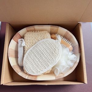 Ensemble de bain en loofah de <span class=keywords><strong>konjac</strong></span> naturel pour femmes, <span class=keywords><strong>éponge</strong></span> <span class=keywords><strong>exfoliante</strong></span> en loofah, brosse pour le dos, brosse pour le corps, <span class=keywords><strong>éponge</strong></span>s de douche en loofah - Product Image 5