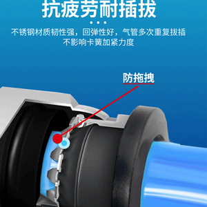 Raccord pneumatique rapide en T Wentai Pneumatics 8-0,2 mm en plastique de type Y pour accessoires de compresseur d'air - Product Image 5