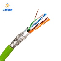 Câble LAN extérieur haute vitesse étanche 23AWG*4*2 UTP STP FTP CAT6 en cuivre nu torsadé 0,57 mm BC 305M Isolation PE