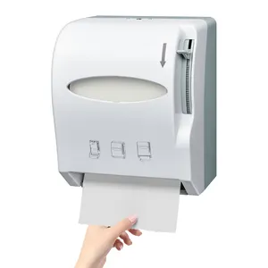 Commercial Kitchen Paper Holder ABS Plastic Wall Mounted Manual Paper Towel Dispenser with Lever