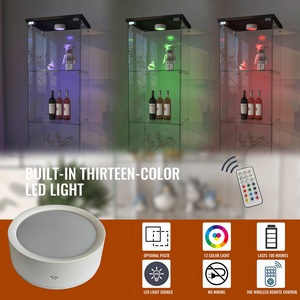 Exhibición y gabinetes de China Gabinete de colección de exhibición de vidrio de 4 niveles con luces-Exhibición de anime de juguete coleccionable para venta al por menor y hogar - Product Image 6