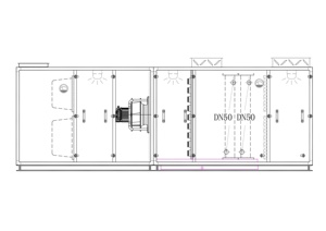 인쇄실 모듈식 공기 처리 장치 (AHU) 모터 공기 정화 ISO 7 청정 기능을 갖춘 심냉식 제습 시스템 - Product Image 6