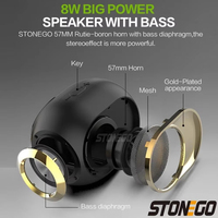 Haut-parleur sans fil portable TWS Audio stéréo 3D basse étanche accessoires d'appel mains libres lecteur de musique