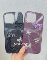 Creative Glitter Bling 3D Arc Strass Téléphone étui pour iphone 16 15 14 13 12 Pro Mignon Diamant Antichoc Couverture de Téléphone Portable