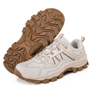 Chaussures de randonnée pour hommes et femmes, beige, légères, antidérapantes, résistantes à l'usure, talon plat, randonnée, alpinisme, camping - Product Image 2