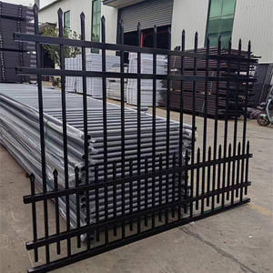 Clôture de jardin en <span class=keywords><strong>fer</strong></span> <span class=keywords><strong>forgé</strong></span> de qualité commerciale avec <span class=keywords><strong>porte</strong></span> de clôture en métal pour décor de restaurant - Product Image 3