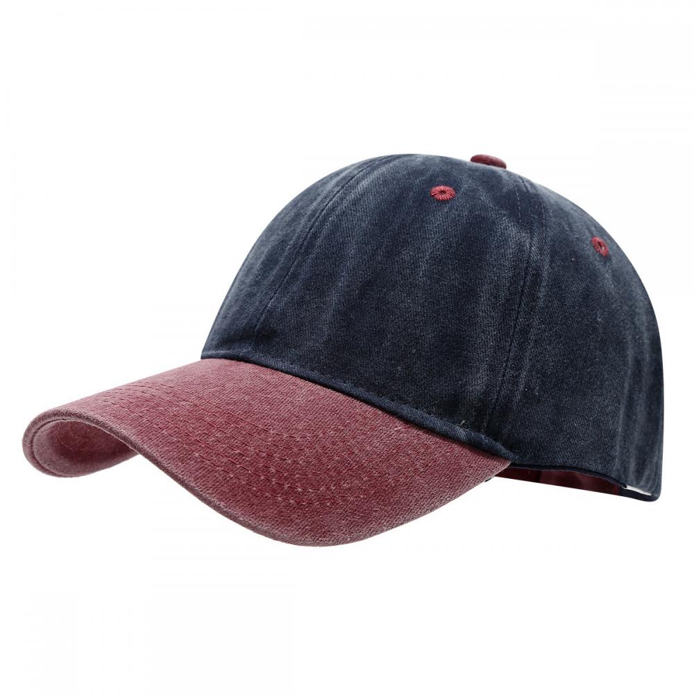 Navy blue paired with wine red