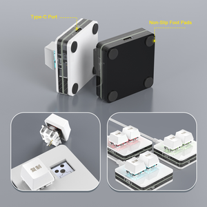 Clavier programmable à 2 touches ultra-compact avec touches interchangeables à chaud pour l'efficacité au bureau et les raccourcis de jeu - Product Image 4