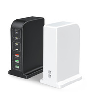 HNT Vente en gros Chargeur rapide universel 105W PD QC 7 ports Station adaptateur USB A+C pour iPhones Ordinateurs portables avec prise US EU UK AU