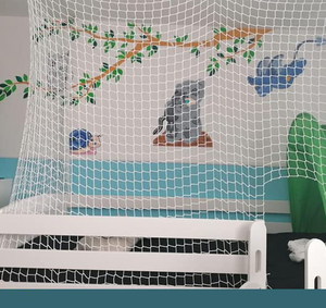 Venta al por mayor DIY Loft Net Bed Hamaca para niños y adultos Pisos suspendidos interiores y exteriores Servicio de corte personalizado - Product Image 5