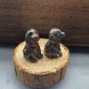 1.2inch Natural Healing Gemstone <b>Crystal</b> Dogs Carving Crafts Amethyst Puppy <b>Crystal</b> Gifts - Product Image 6
