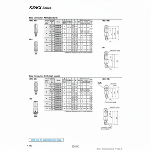 SMC Pneumatics KXH10-02S Raccord rotatif à une touche Pièce pneumatique de qualité supérieure - Product Image 1