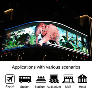 Muenled Écran LED ondulé P8 personnalisable, armoire de forme spéciale pour publicité intérieure et extérieure - Product Image 3