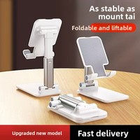 Nouveau support de téléphone portable 2026 pour bureau, compatible iPad et tablette, universel, multifonctionnel, pliable, réglable en hauteur, rotatif, pour personne paresseuse