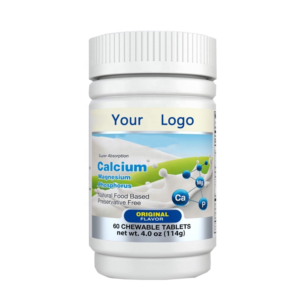 Natural Calcium Magnesium Tablet Helps Support Strong Bones and Teeth Vegan Calcium Magnesium Tablet Food Supplements Healthcare