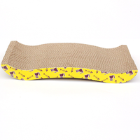 Planche à gratter pour chat interactive personnalisée, papier à gratter en carton ondulé de base en forme de I emballé dans un carton
