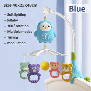 360-Degree Rotating Hanging <strong>Toy</strong> with Soft Melodies, Visual Stimulation Device with Colorful Pendants, Universal Clip-On Stand - Product Image 1