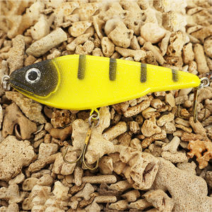Leurre de pêche <span class=keywords><strong>Super</strong></span> Hot Artificial Hard Jerk Bait Motion <span class=keywords><strong>Buster</strong></span> à descente lente pour brochet, leurre en plastique ABS OEM avec yeux 3D, 10 pièces - Product Image 2