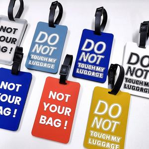 Kişiselleştirilmiş promosyon hediye moda seyahat etiketi 3D özel tasarım eklemek kart bavul uçak için PVC kauçuk bagaj etiketi - Product Image 5