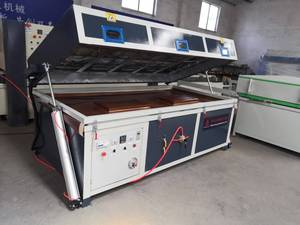 Máquina Laminadora al Vacío CNC Automática <span class=keywords><strong>Samet</strong></span> con Tapa Abatible y Calentamiento Instantáneo para Película de PVC, para Laminación de Paneles de Puertas de Acrílico y Madera - Product Image 4