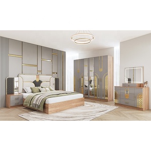 Set Completo di Mobili per Camera da Letto di Lusso a Prezzo All'Ingrosso, Struttura in Legno, Letto Matrimoniale con Contenitore, Arredamento Moderno per Camera da Letto King Size - Product Image 2