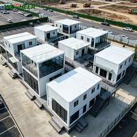Maison modulaire préfabriquée Wecheer à 2 étages en conteneur de 20 pieds pour abri d'urgence sur chantier