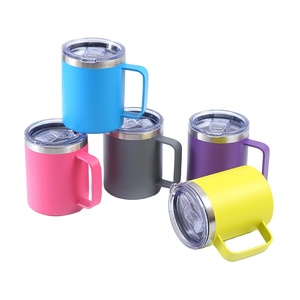 Taza de Acero Inoxidable de 16 oz con Logotipo Personalizado, Taza de Viaje con Aislamiento de Doble Pared y Asa, Venta al por Mayor - Product Image 5