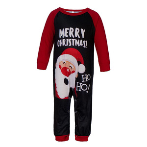 Ensemble de pyjamas assortis à manches longues et à col rond pour la famille Noël Père Noël Renne Imprimé à carreaux pour les saisons d'automne et de printemps - Product Image 4