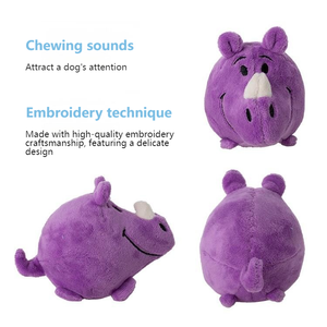 Balle de jeu interactive en métal écologique pour animaux de compagnie, qui parle, rebondit et grince pour le divertissement des chiens - Product Image 3