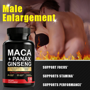 Cápsulas de Maca <span class=keywords><strong>y</strong></span> Ginseng Panax para Agrandamiento Masculino, Erecciones, Suplementos Herbales para Hombres, Energía <span class=keywords><strong>y</strong></span> Próstata - Product Image 4