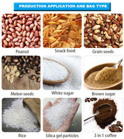 Machine d'emballage automatique en sachet pour aliments soufflés, chips de riz, chips de banane, chips de plantain, snacks, frites et chips de pommes de terre - Prix usine