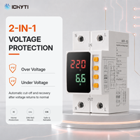 Protecteur de tension et de courant monophasé automatique, régulateur SVC, stabilisateur de tension 220V 40A 63A 80A pour appareils électroménagers