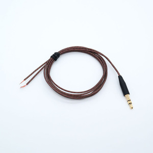 Cable para auriculares de doble capa, color gris semitransparente, 70 cm, cable de audio corto Mp3 para periféricos de audio - Product Image 2