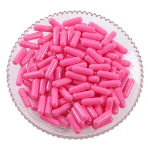 00 conchiglie di capsule di gelatina vuote di colore rosa chiaro di vendita calda