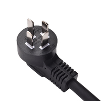 Cable de alimentación industrial negro de alta eficiencia de 3 clavijas Cable de conexión de cinco núcleos 15A para computadora Uso de electrodomésticos CN