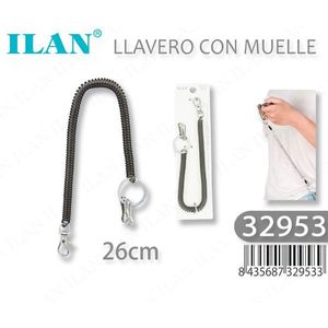 Portachiavi con Molla 26cm Nero Codice 32953 - Product Image 2