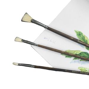 Ensemble de 10 pinceaux Giorgione, poils de sanglier, manche en <span class=keywords><strong>bois</strong></span>, pour acrylique, huile, aquarelle, <span class=keywords><strong>gouache</strong></span> - Product Image 1