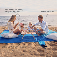 Couverture de plage imperméable extra large à séchage rapide avec impression personnalisée pour la plage d'été