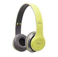 Casque sans fil P47 avec micro, basses de haute qualité, stéréo Hifi, pliable, avec lecteur de carte, casque de jeu