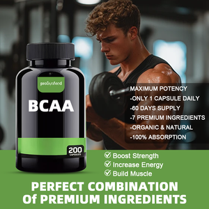 כמוסות <span class=keywords><strong>BCAA</strong></span> איכותיות ביותר עם תערובת חלבון גלוטמין לשיקום שרירים, פיתוח גוף, לפני אימון, תוספי תזונה לספורט - Product Image 4