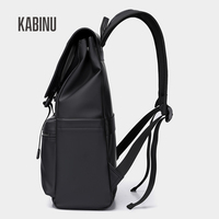 Sac à dos pour ordinateur portable avec rabat, logo personnalisé, tissu résistant à l'eau, plusieurs poches, trois couleurs, pour le quotidien et les voyages en ville