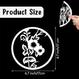 Pochoirs ronds à fleurs sauvages pour la <span class=keywords><strong>peinture</strong></span>, modèle de <span class=keywords><strong>pochoir</strong></span> pour la création de journaux et de carnets, pochoirs de dessin de fleurs - Product Image 2