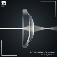 Lentille micro-convexe en verre optique miniature pour la focalisation laser, l'accouplement de fibres, la collimation LED, les capteurs et l'imagerie compacte