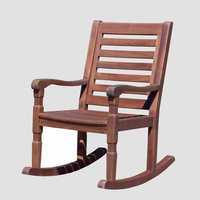 Fauteuil à bascule moderne en acacia pour enfants Nantucket, mobilier d'extérieur de luxe fabriqué au Vietnam, pour jardin, restaurant, salon, salle à manger, hôtel, villa
