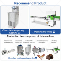 Ligne de production de machines d'enrobage de chocolat pour barres chocolatées OCEAN et gâteaux, pour donuts