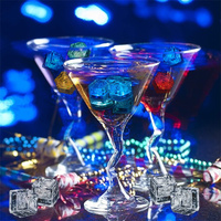 Glaçons à éclairage Offre Spéciale Glaçons à LED Glaçons étanches dans le noir pour Bar Fournitures Fête d'été Déco de mariage