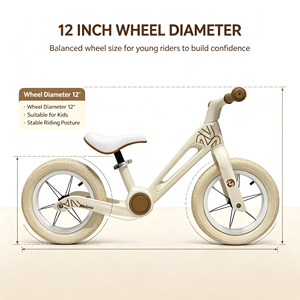 Melhor Qualidade: Bicicleta de Equilíbrio Infantil com Rodas de Treinamento, Rodas de 12 Polegadas, Quadro em Liga de Magnésio, Leve - Product Image 6