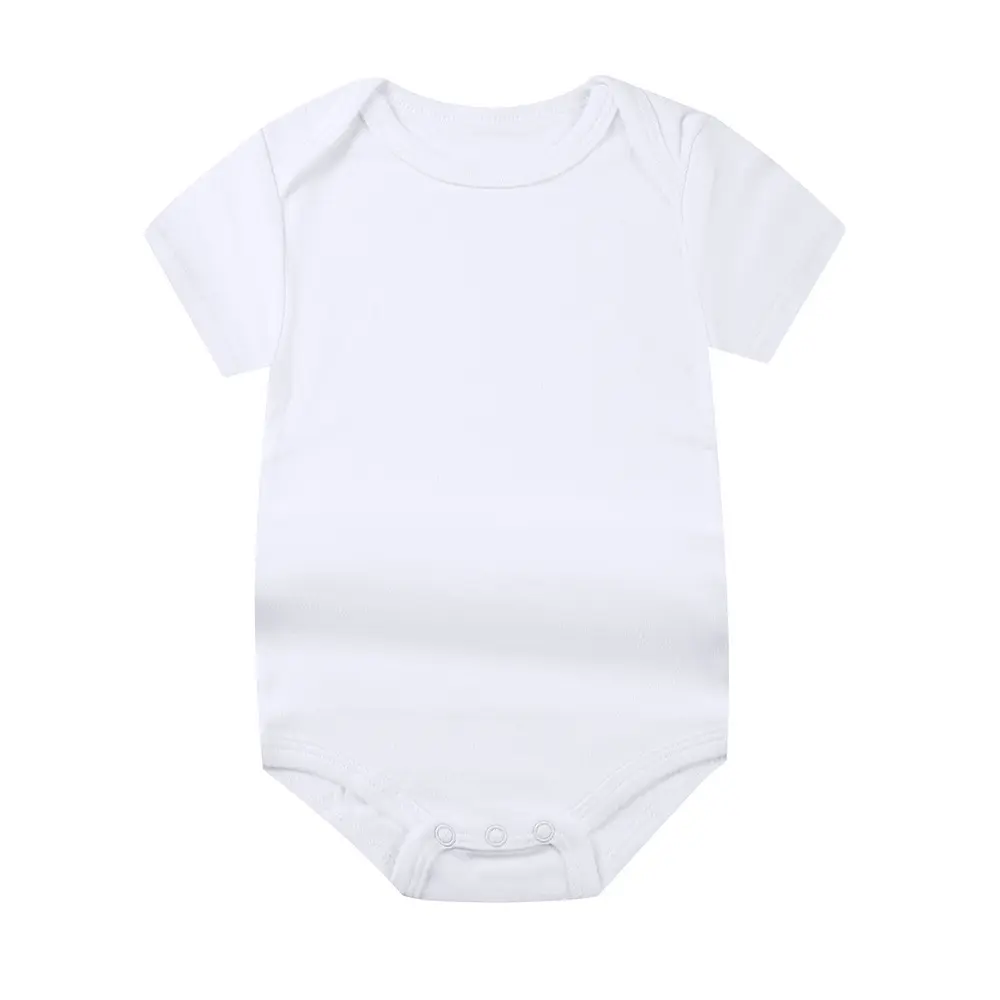 Personalizar Logotipo de impresión suave 100% algodón bebé Onesie para recién nacido mamelucos lisos fábricas en China fabricación de ropa de bebé