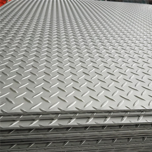 Hot Rolled <strong>Mild</strong> Checkered <strong>Steel</strong> <strong>Plate</strong> Teardrop Shape Diamond Pattern Floor <strong>Plate</strong> Price Ms Checkered <strong>Steel</strong> Sheet - Product Image 1